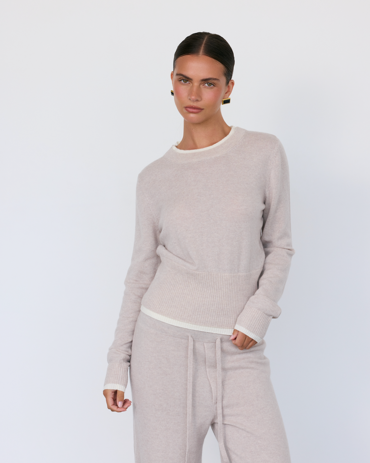 Tove Layered Cashmere Crewneck