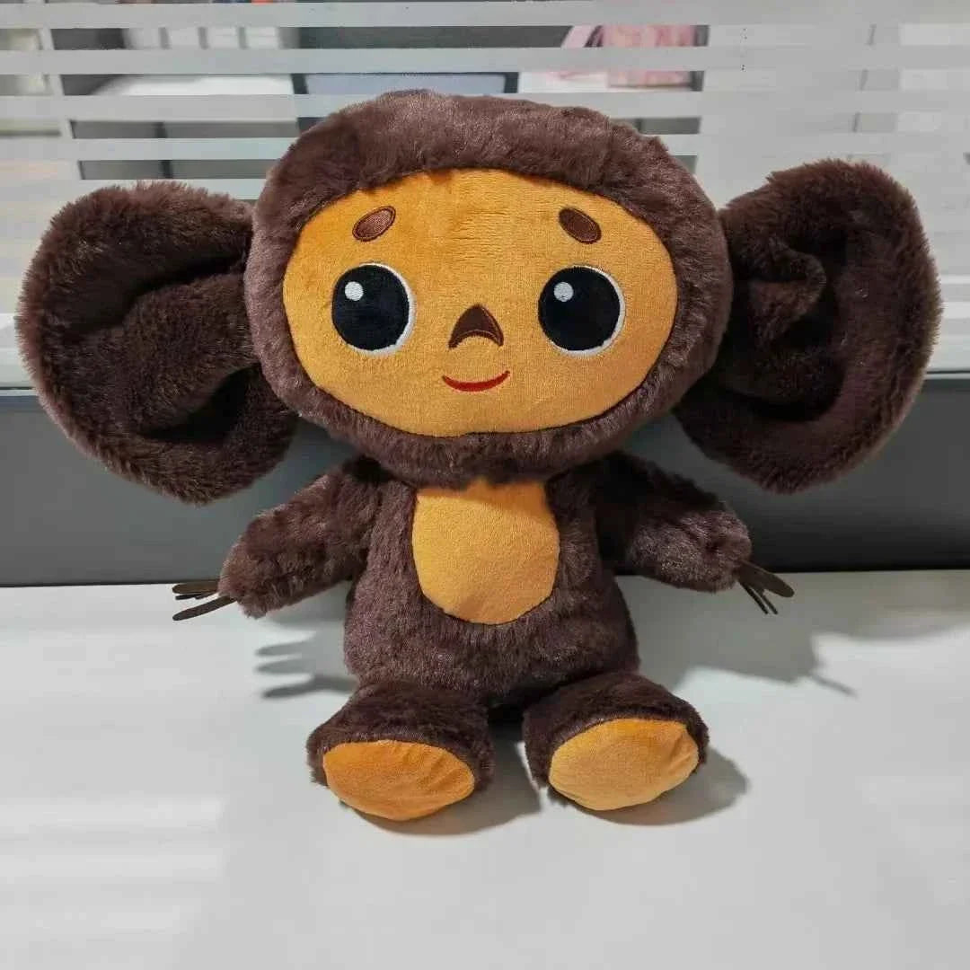 Cheburashka Plush Doll (7.1/9.1 in) - Big Eyes Russian Anime Stuffed Monkey Toy