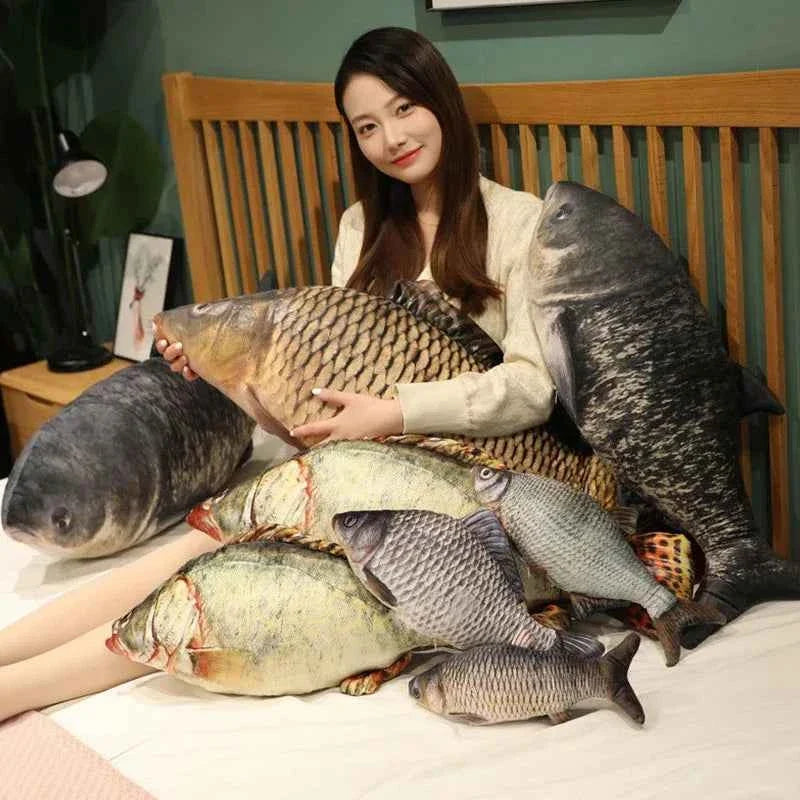 Giant Funny Carp Fish Plush Pillow (11.8-39.4 in) - Soft Simulation Sleep Cushion Gift