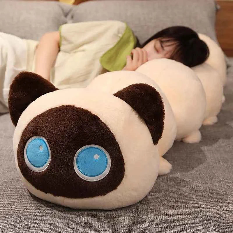 Giant Kawaii Black Cat Plush (19.7-51.2 in) - Soft Sleep Long Pillow Cushion Gift