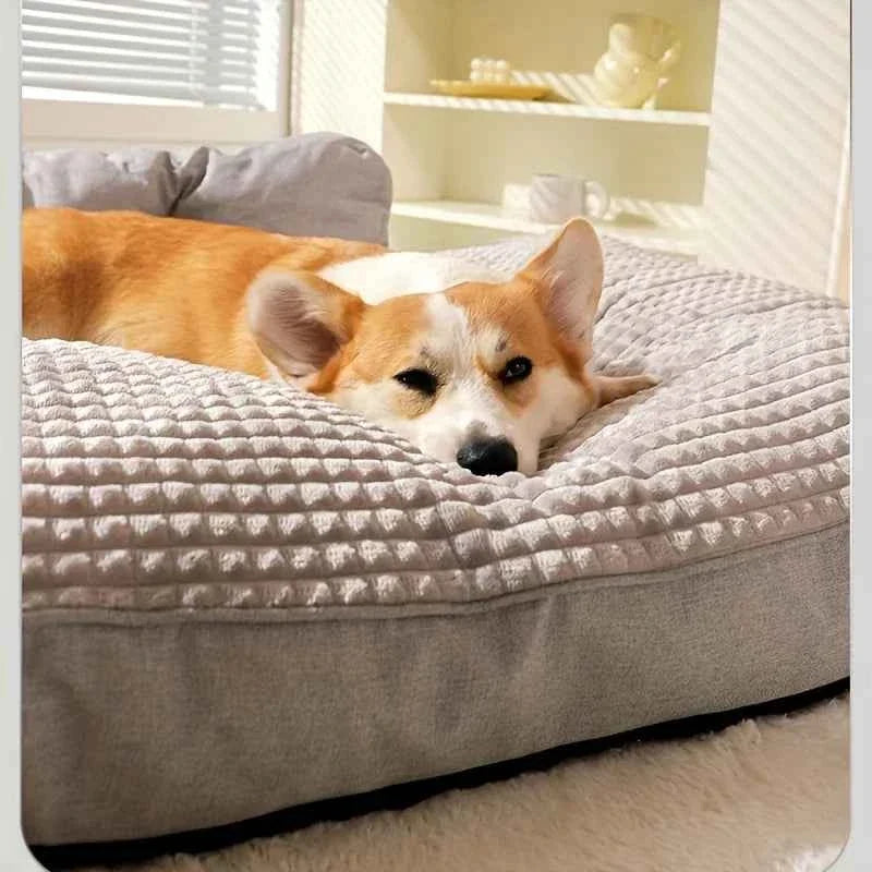 Human Size Dog Bed – Large Cooling Mattress Sofa for Adults and Pets