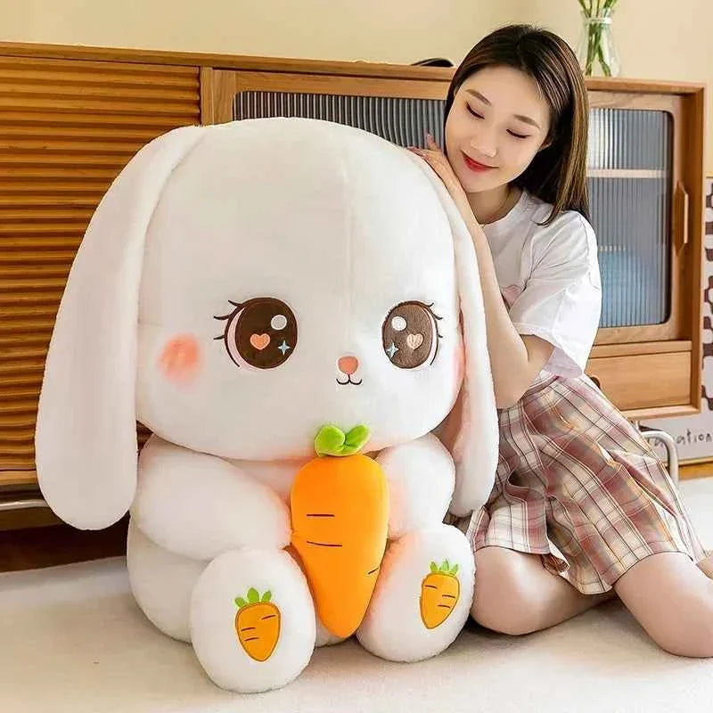 Kawaii Radish Rabbit Plush Doll (11.8-19.7 in) - Soft Stuffed Animal Sleeping Pillow Gift