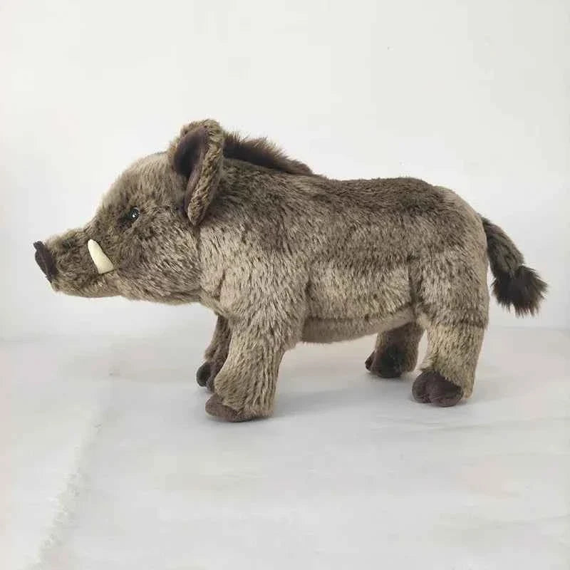 Lifelike African Wild Boar Plush Toy – 14 Inch Realistic Stuffed Animal Doll Gift