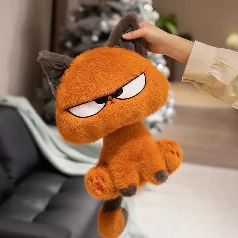 Cute Orange Cat Plush Toy (9.8/13.8 in) - Soft Stuffed Kitten Doll Home Decor Gift