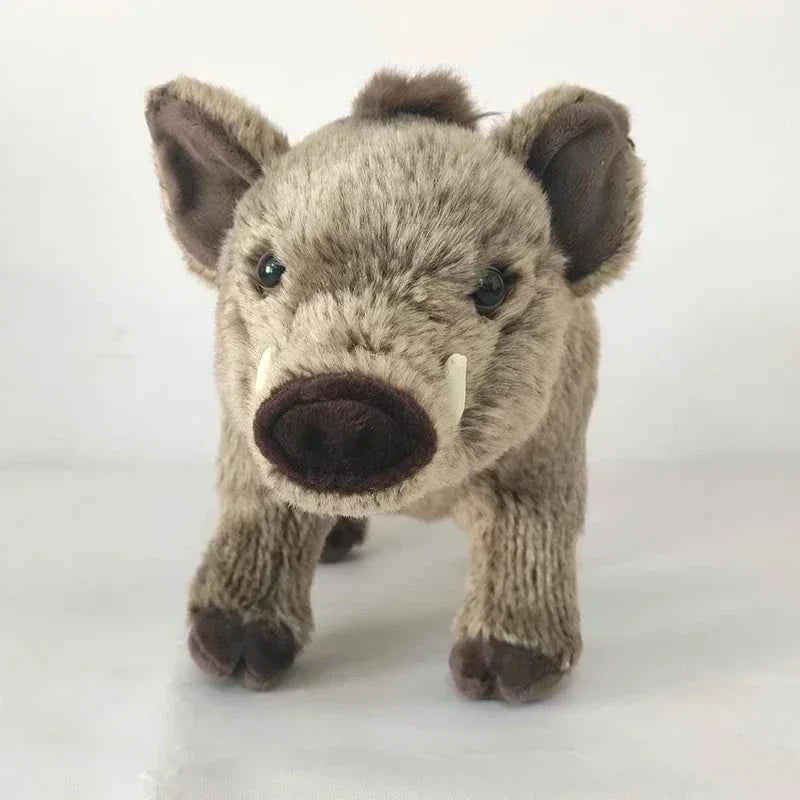 Lifelike African Wild Boar Plush Toy – 14 Inch Realistic Stuffed Animal Doll Gift