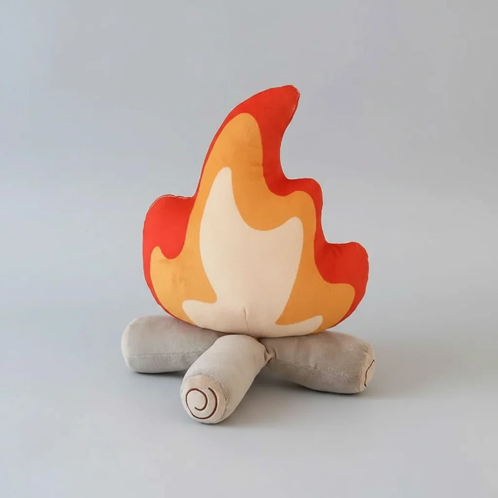 Creative Simulation Bonfire Plush Toy (11.8/17.7 in) - Soft Stuffed Fire Cushion Gift