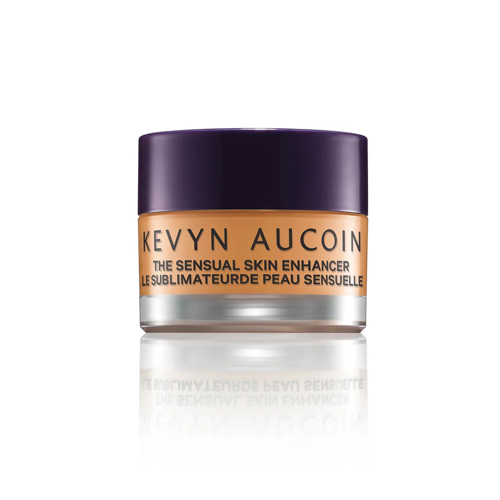Kevyn Aucoin Sensual Skin Enhancer jar, purple lid, peach front label