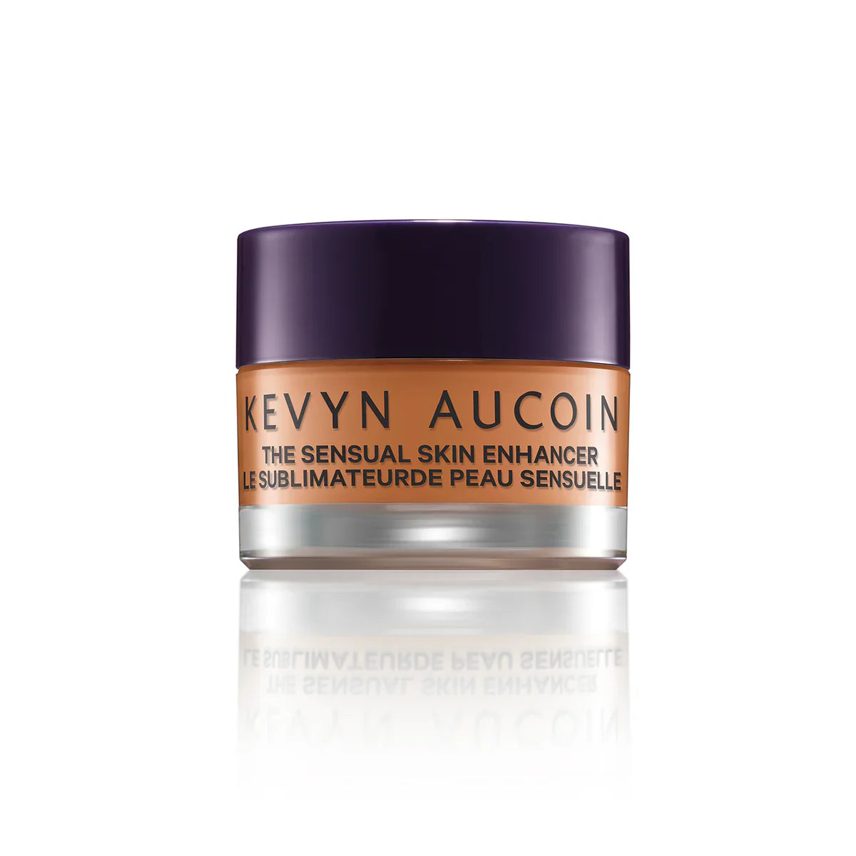 Kevyn Aucoin Sensual Skin Enhancer jar with purple lid, peach label band