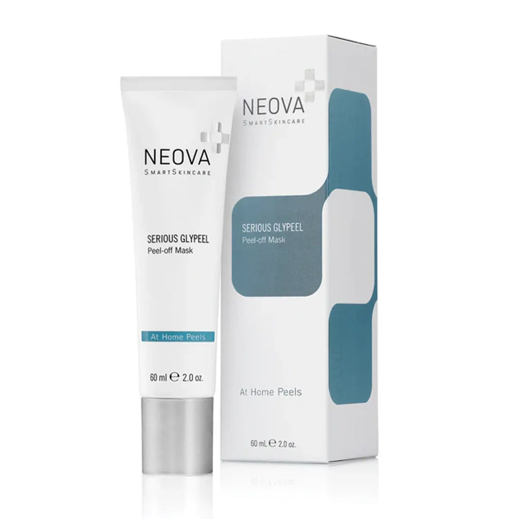 Peel-off mask tube and display box for Neova glypeel, 60 ml