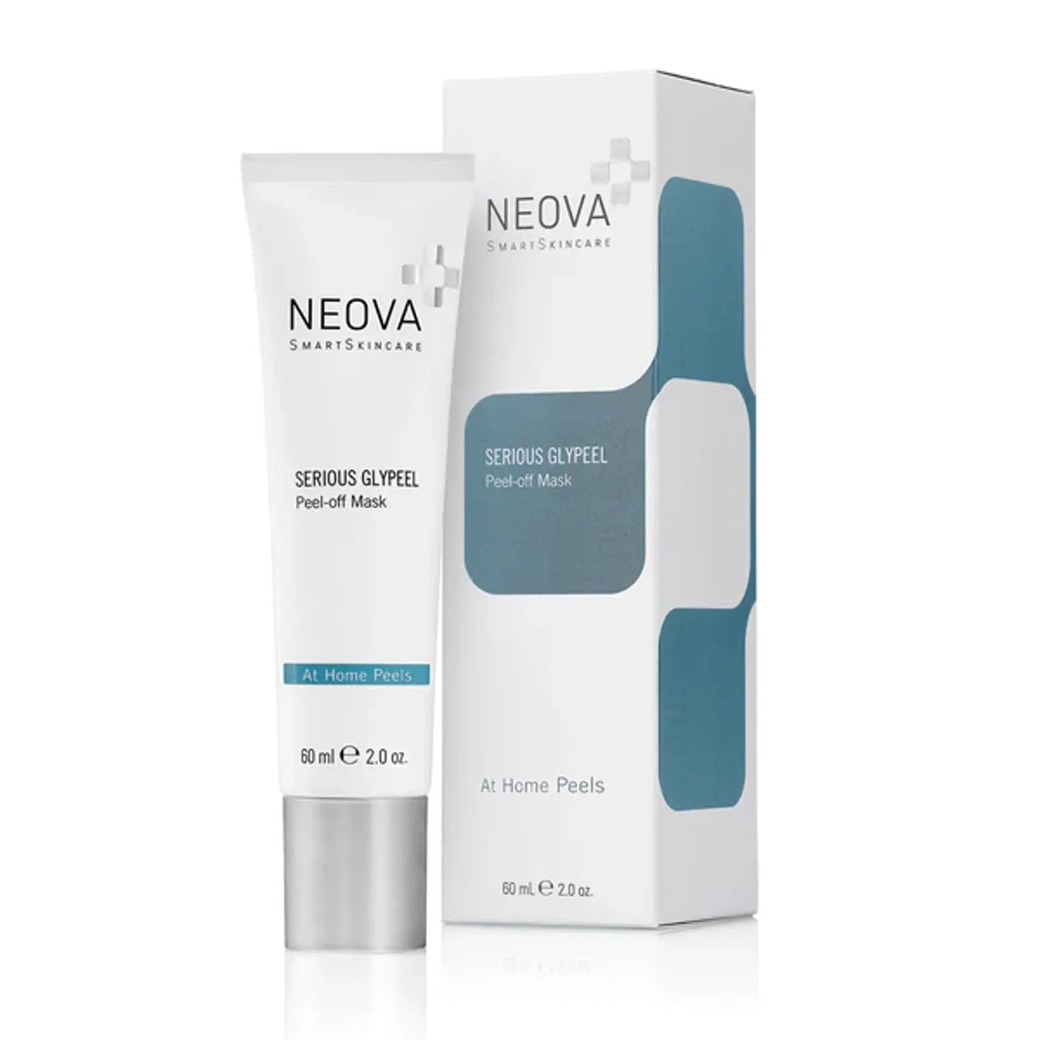 Peel-off mask tube and display box for Neova glypeel, 60 ml
