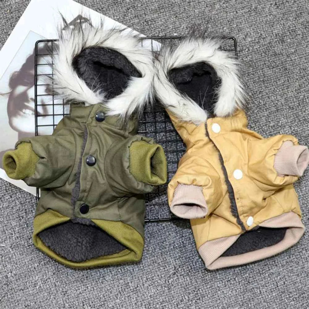 Winter Dog Jacket with Built-in Harness – Warm Windproof Coat