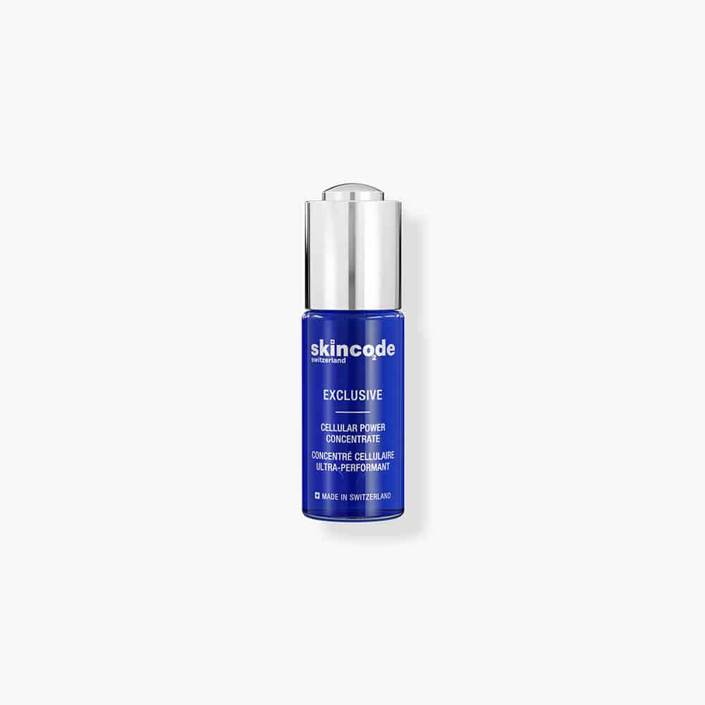 Skincode Cellular Power Concentrate serum bottle with blue label, 30 ml