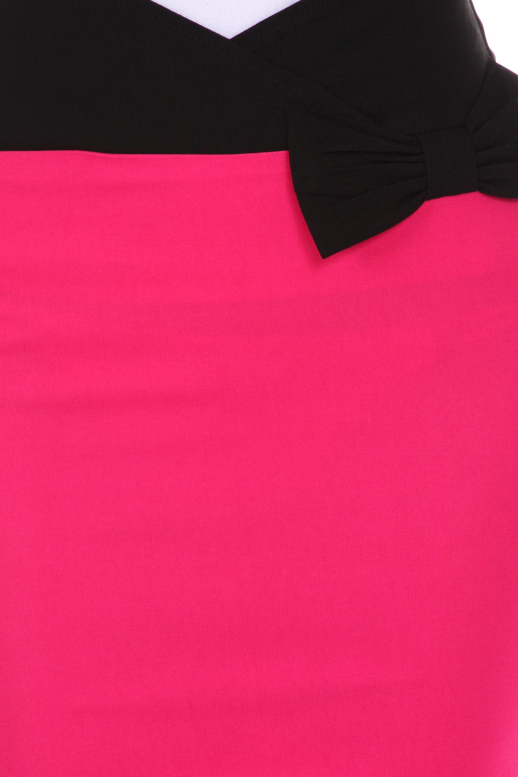 Sakkas Scallop High Waist Stretch Pencil Skirt with Bow