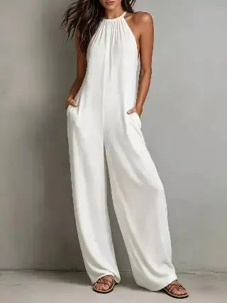 Women's Wide Leg Jumpsuit | Sleeveless, Boho One-Piece | Salty Season