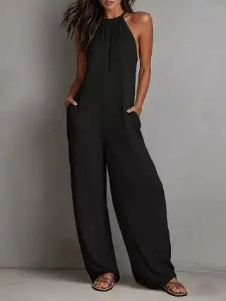 Women's Wide Leg Jumpsuit | Sleeveless, Boho One-Piece | Salty Season