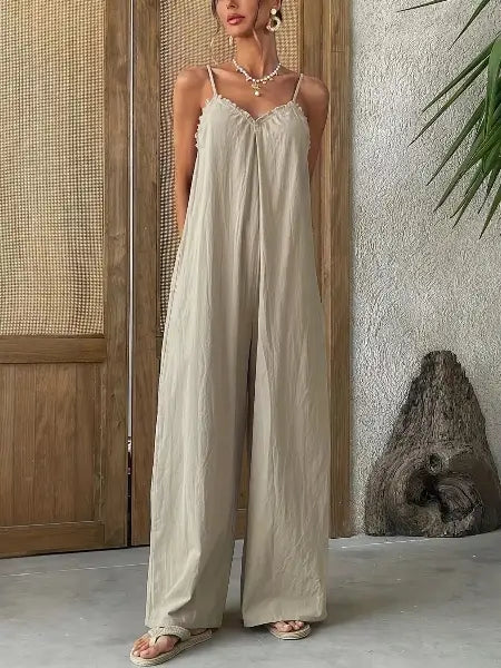 Sleeveless Wide Leg Casual Jumpsuit | Radical Authenticity