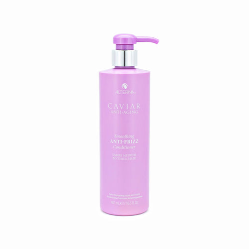 ALTERNA Caviar anti-frizz conditioner bottle with pump, purple