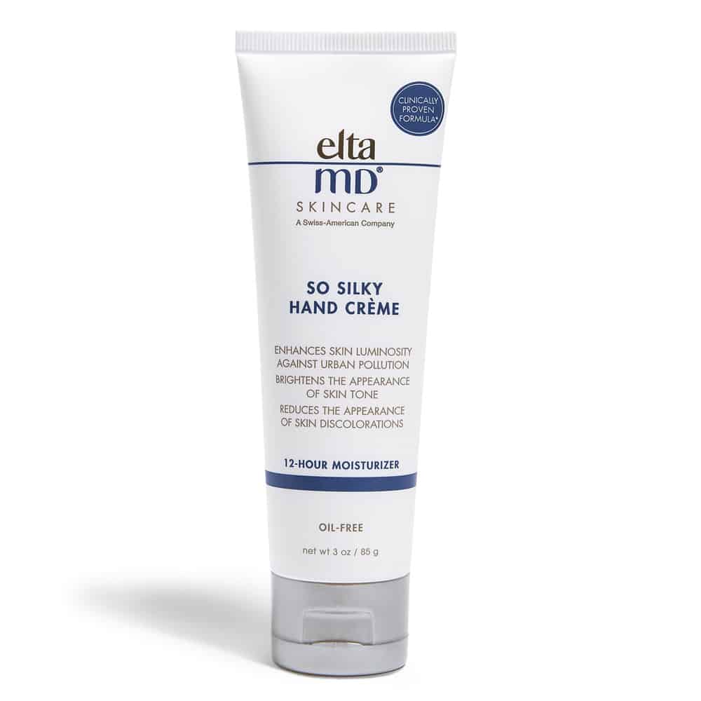 EltaMD So Silky Hand Crème 3 oz squeeze tube, white with blue label