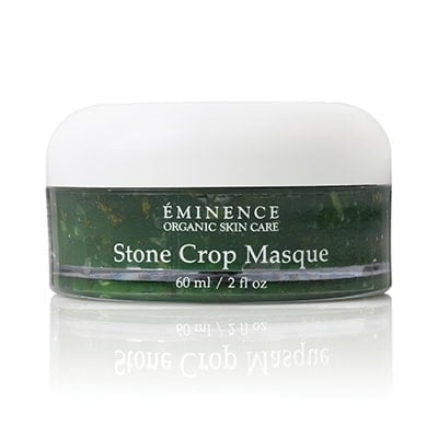 Eminence Stone Crop Masque jar, green gel facial masque, 2 fl oz (60 ml)