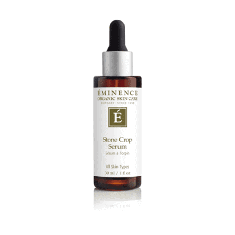Eminence Stone Crop Serum 1 oz dropper bottle with black cap