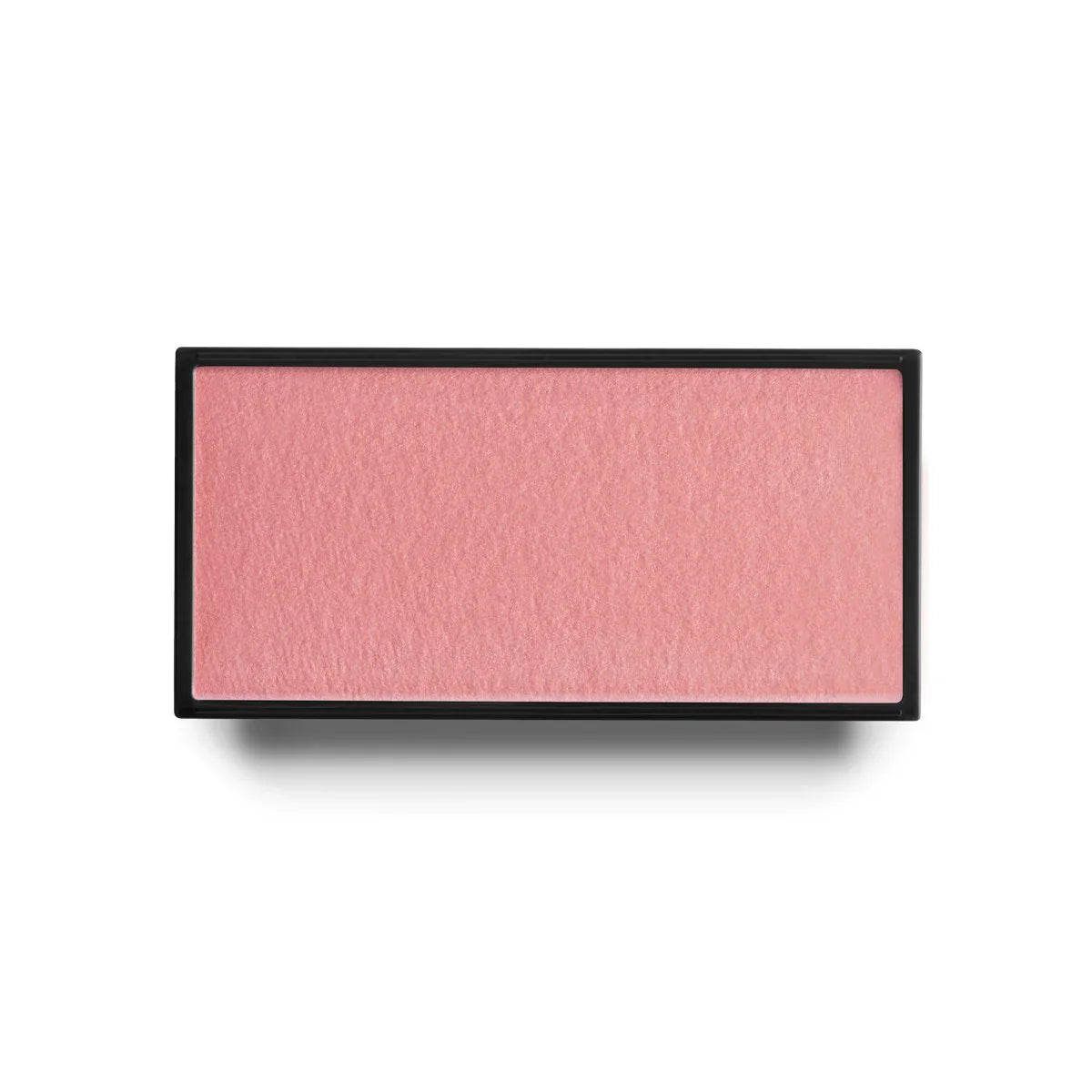 Blush compact pan with light rose-pink matte powder in rectangular case.