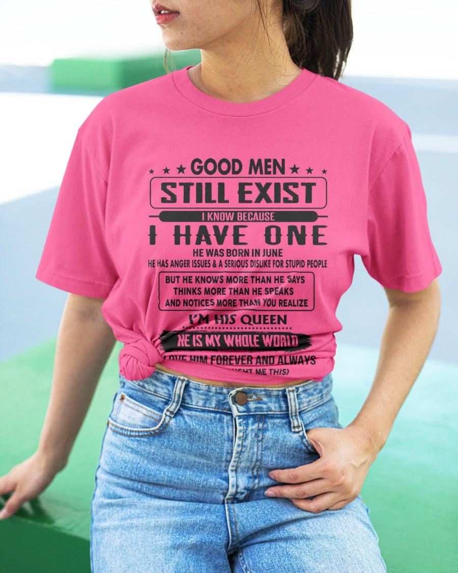 June - Good men Still Exist - gift for your girlfriend, wife from Husband - NGHL06 (SKU-GM-06)