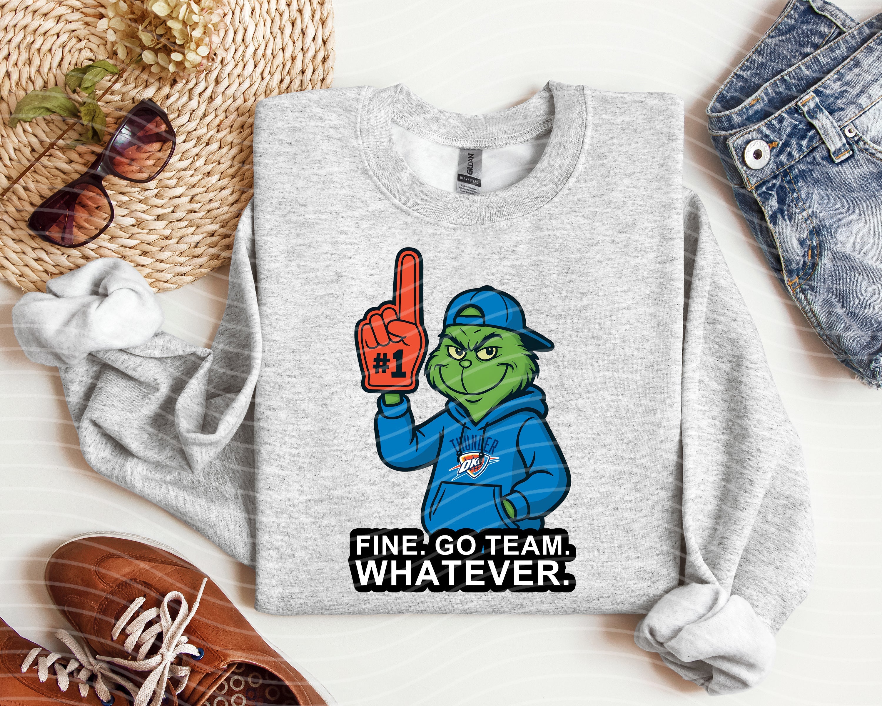 Fine Go Team Whatever Thunder Graphic Tee