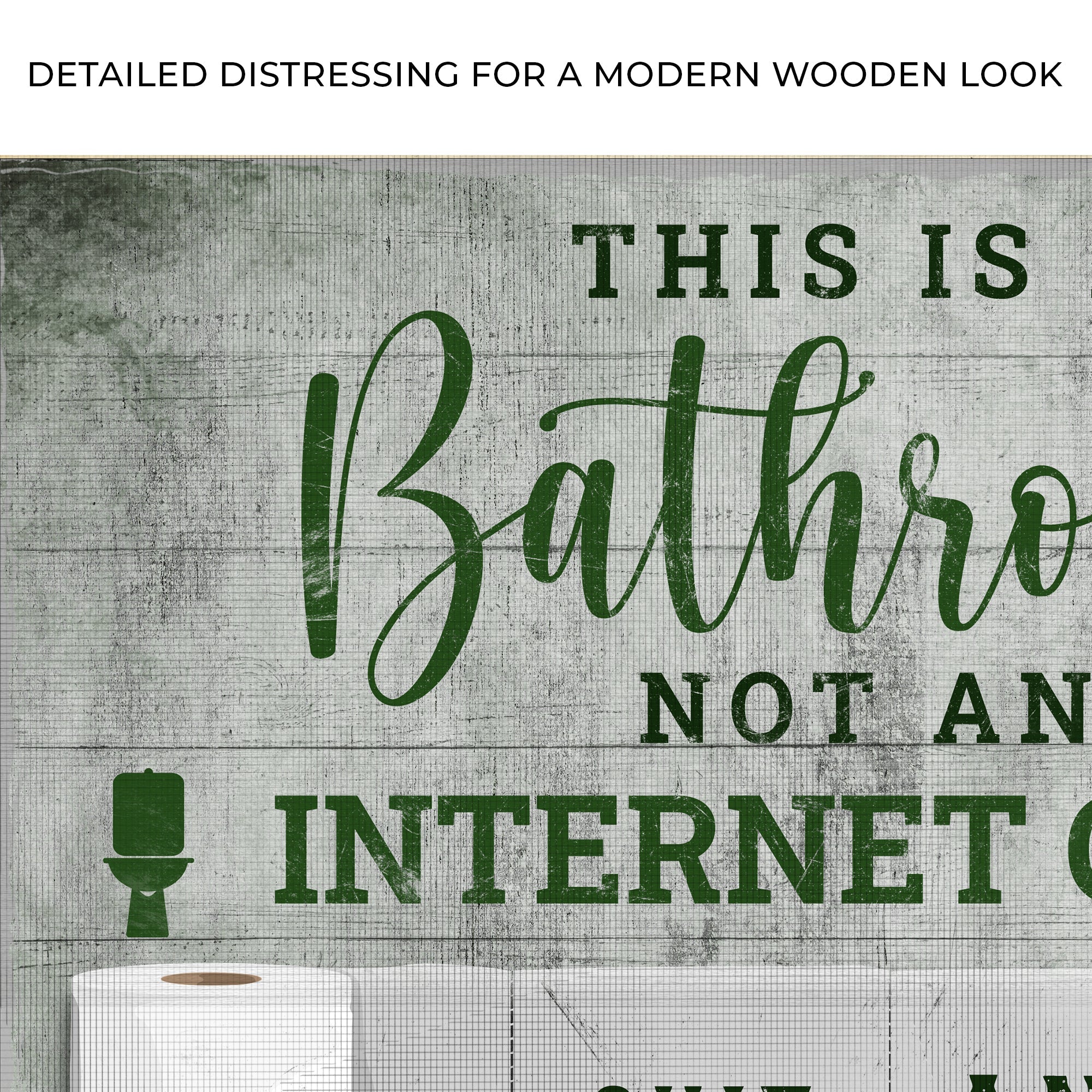This Is A Bathroom Not An Internet Cafe Sign