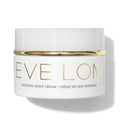 eve lom intensive night cream jar with gold lid and cream label lettering