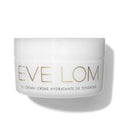 EVE LOM TLC Cream jar, white label on clear plastic container