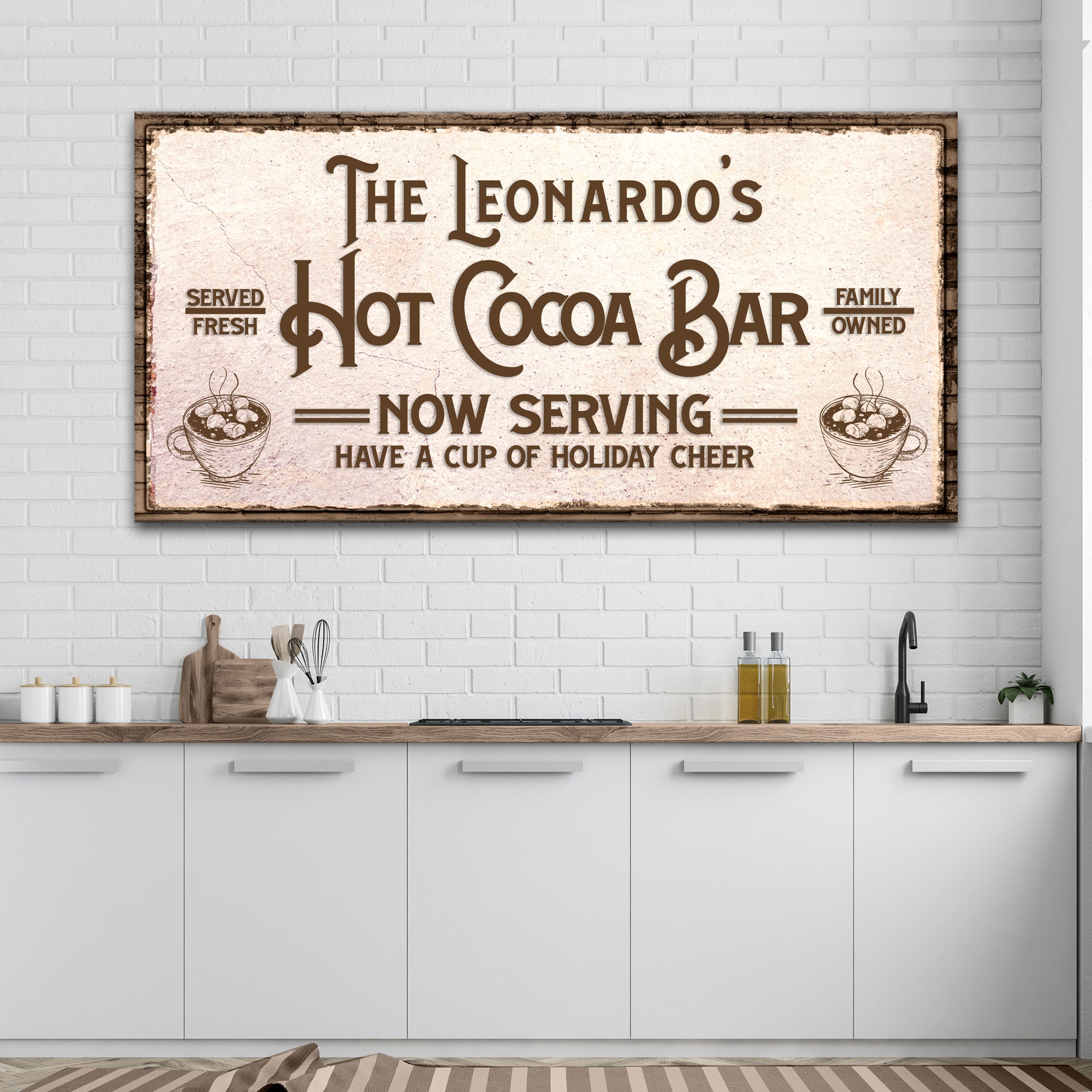 Have A Cup Of Holiday Cheer Hot Cocoa Bar Sign