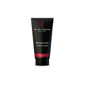 Sandalwood shaving cream tube, black with red logo and brand label