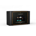 Beard prep kit gift box, dark with gold trim and The Art of Shaving branding