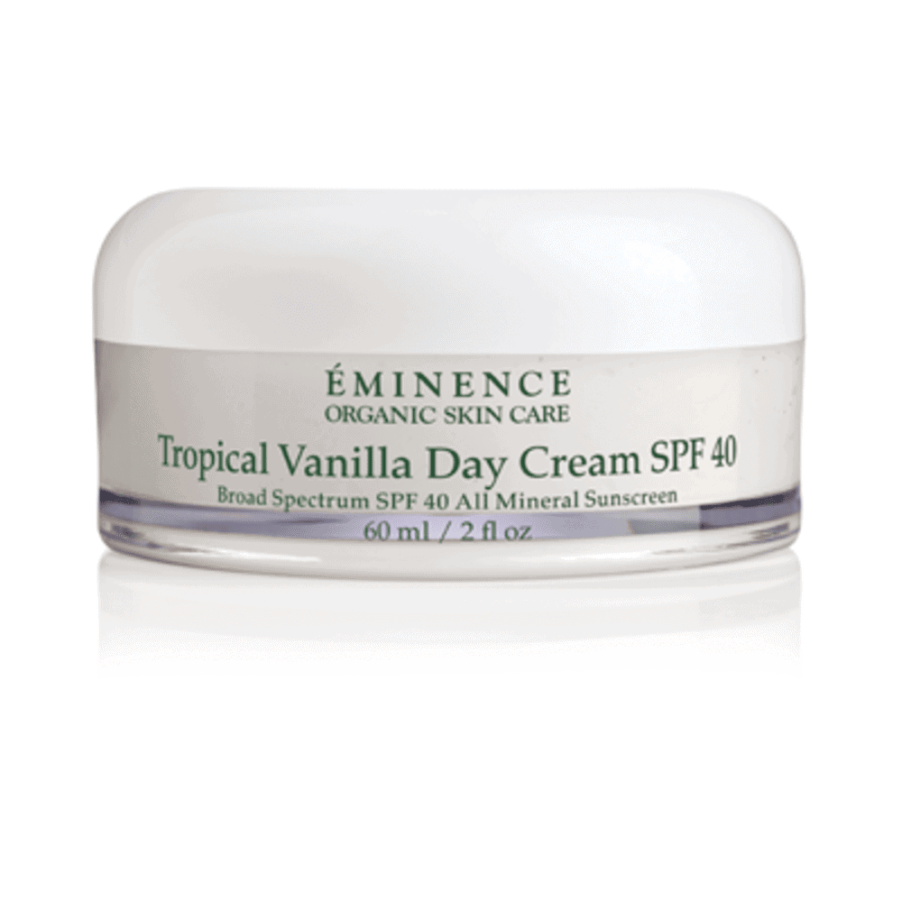 Eminence Tropical Vanilla Day Cream SPF 40 sunscreen, 60 ml jar