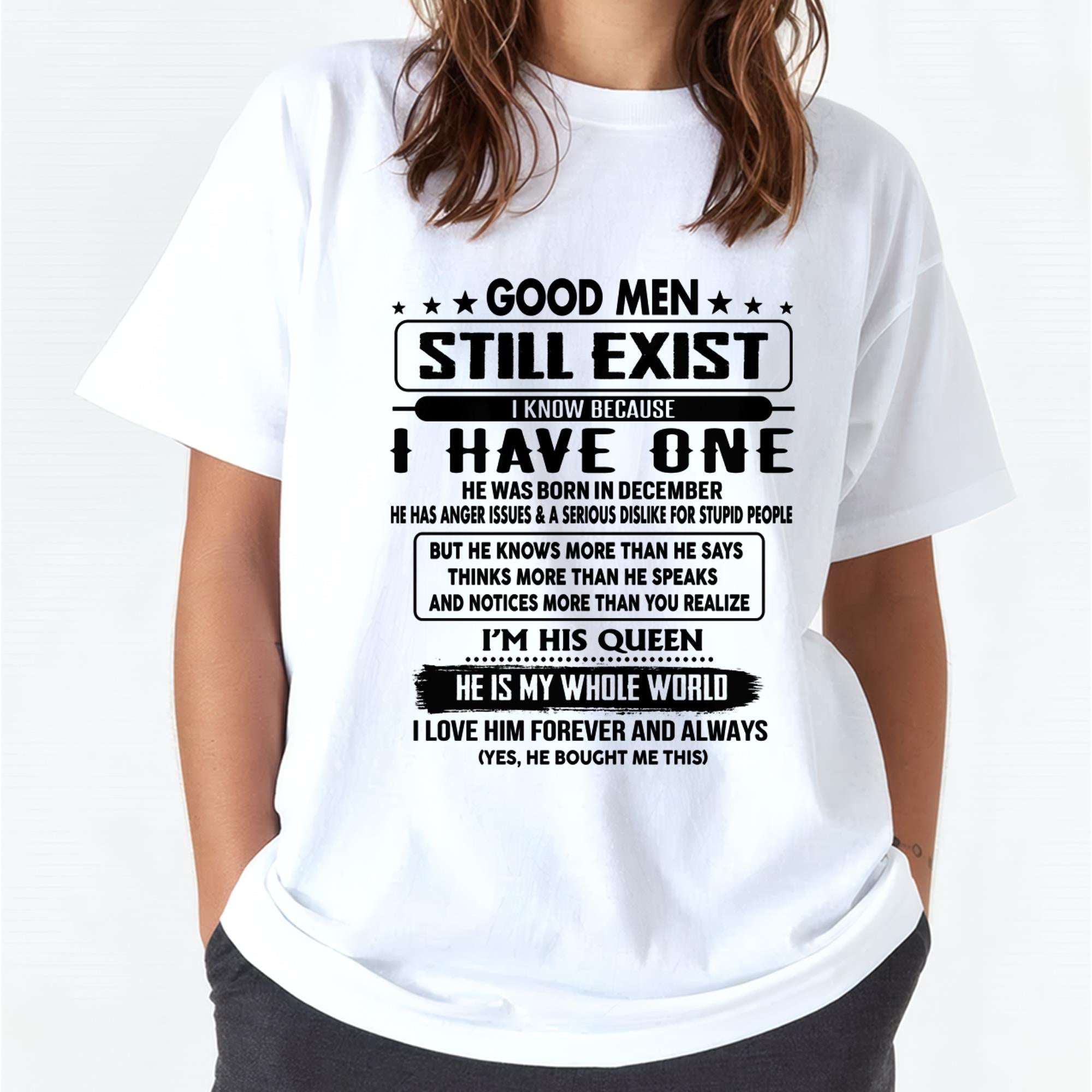 December - Good men Still Exist - gift for your girlfriend, wife from Husband - NGHL12 (SKU-GM-12)