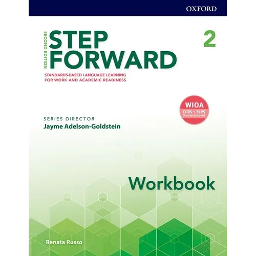 Step Forward Level 2 workbook, green cover with Oxford logo and “Workbook” title