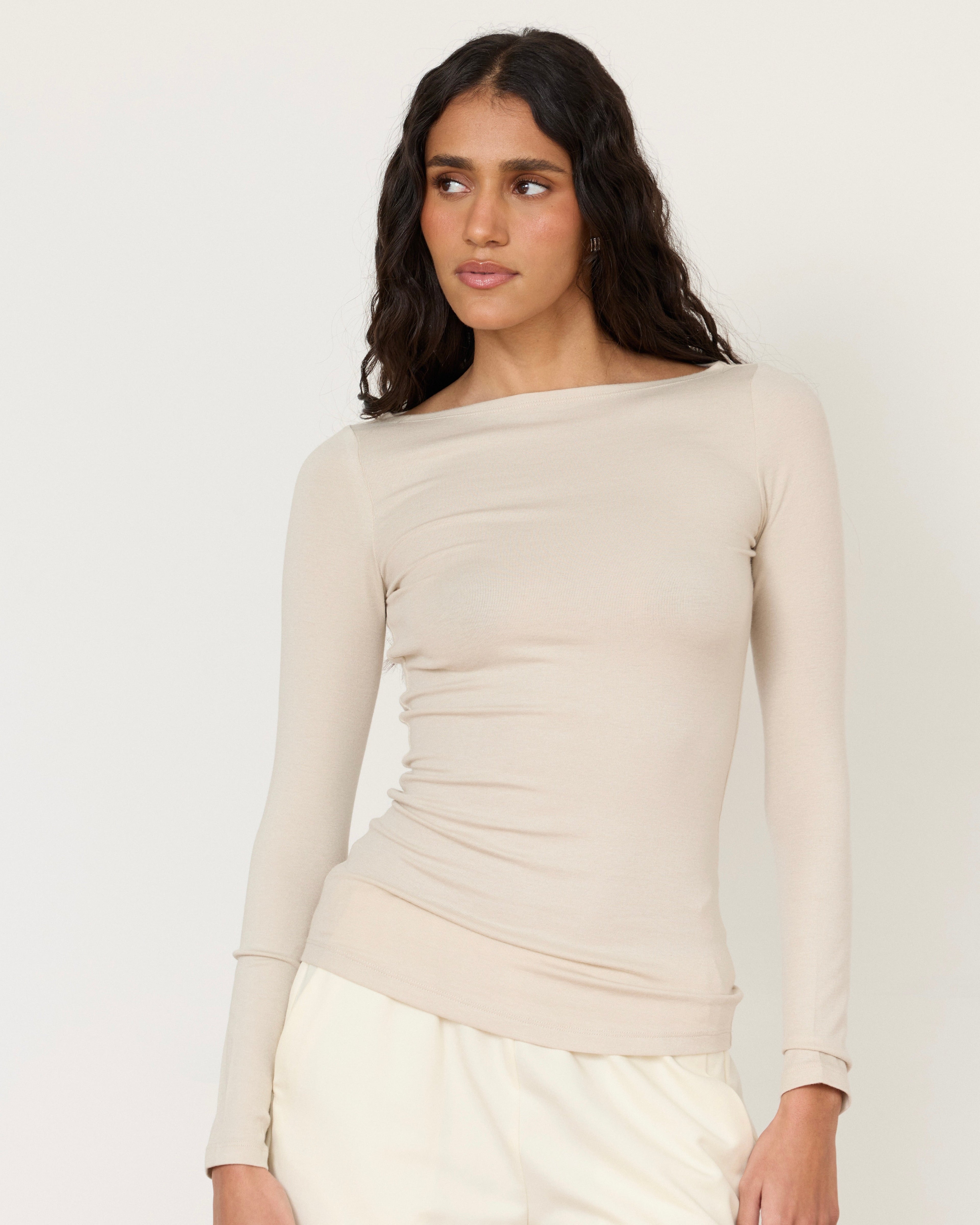 Lane Boatneck Top