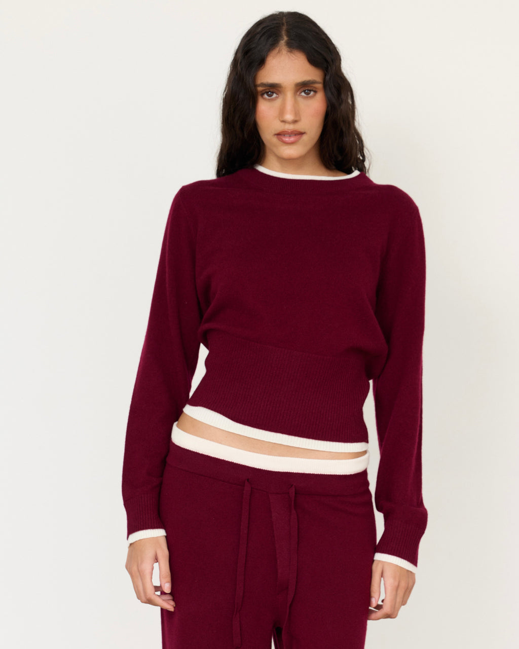 Tove Layered Cashmere Crewneck