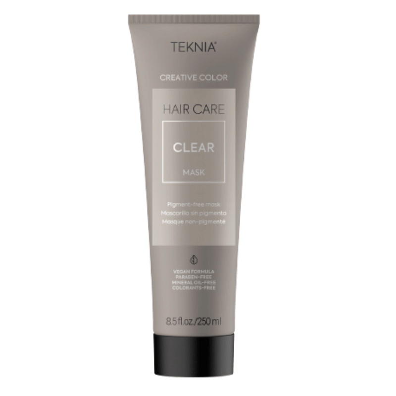 Hair color mask tube in Clear