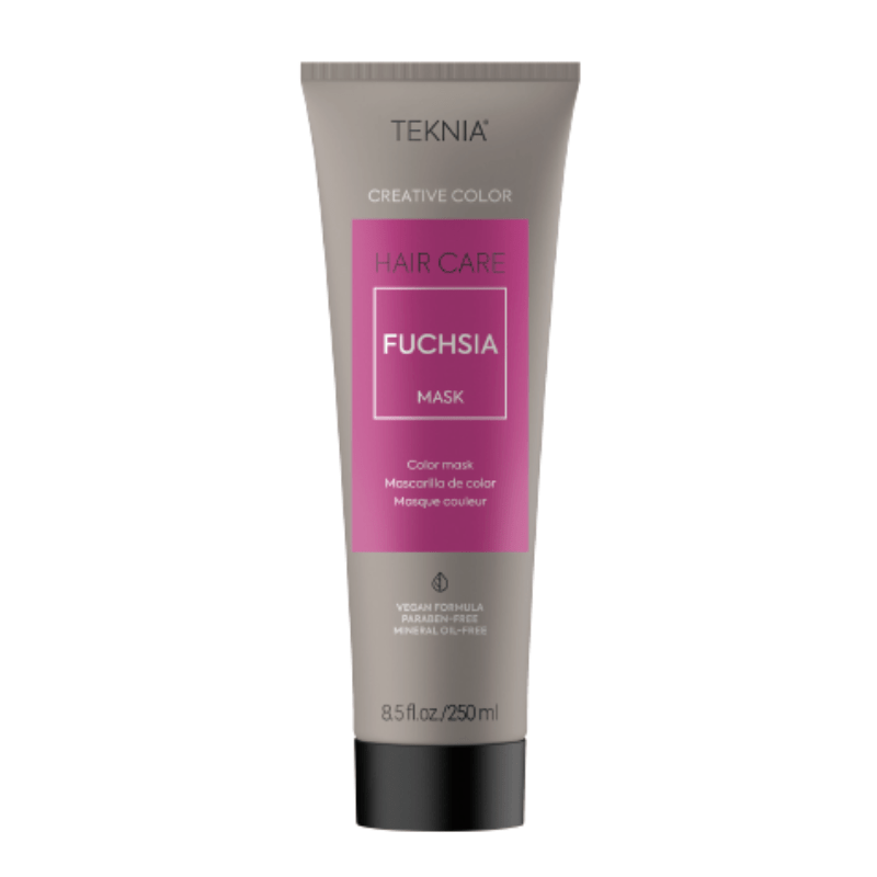 Hair color mask tube in Fuchsia