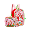 MOCHILA  strawberry shortcake con lonchera