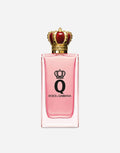 DOLCE & GABBANA Q eau de parfum bottle with pink glass and gold crown cap