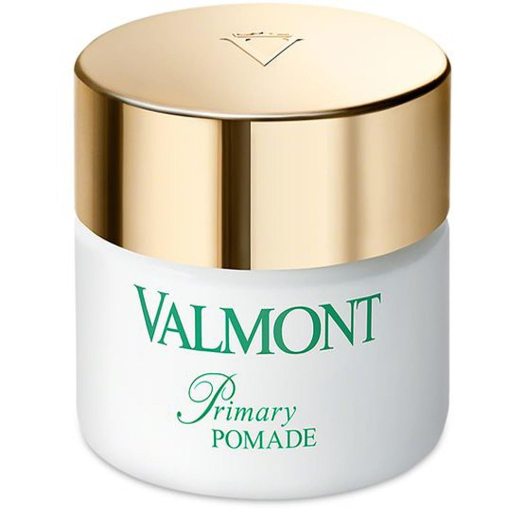 Valmont Primary Pomade jar with gold lid