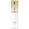 Valmont V-Firm Eye serum bottle with gold cap, clear body, 15 ml