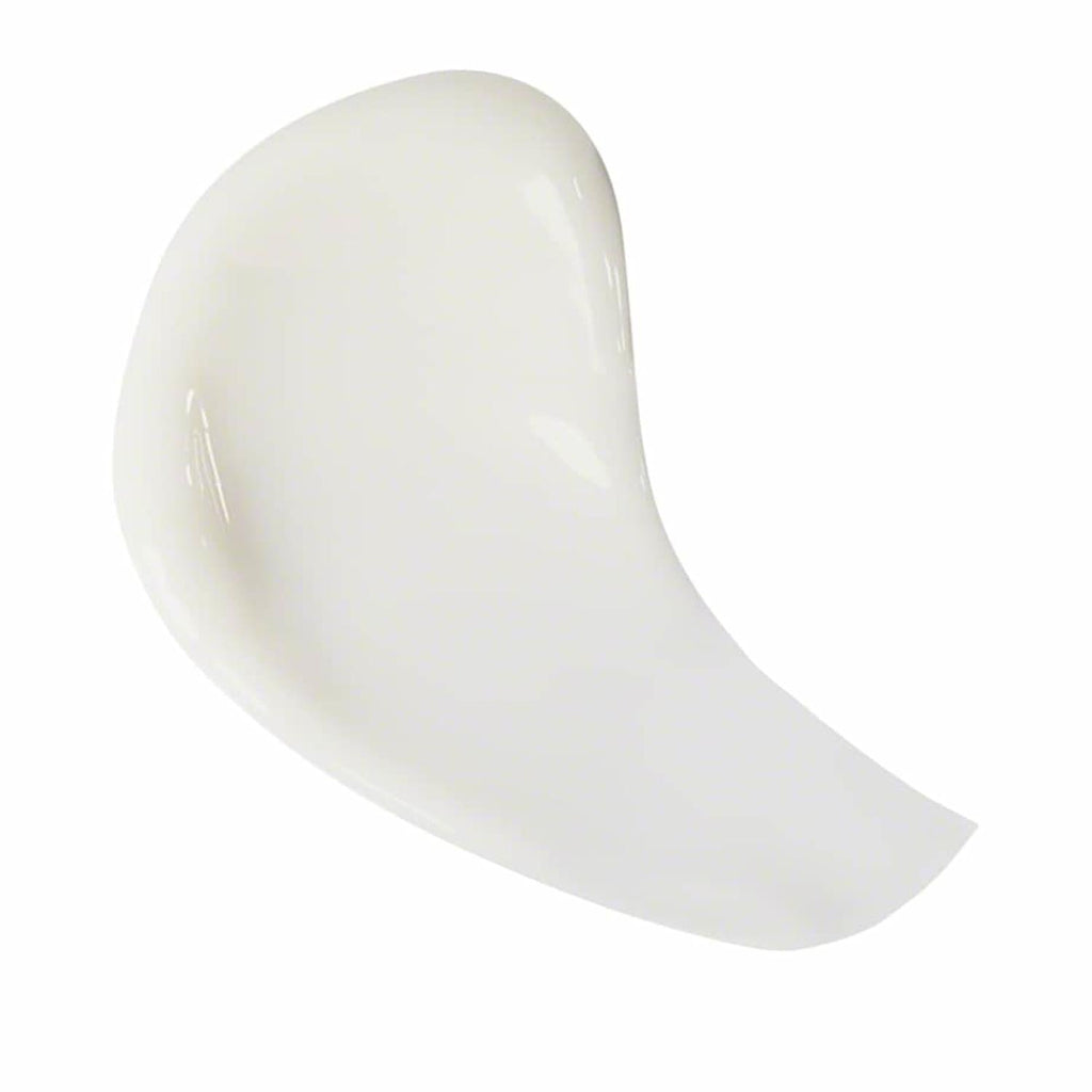 Thick white cream gel scoop with smooth, glossy texture