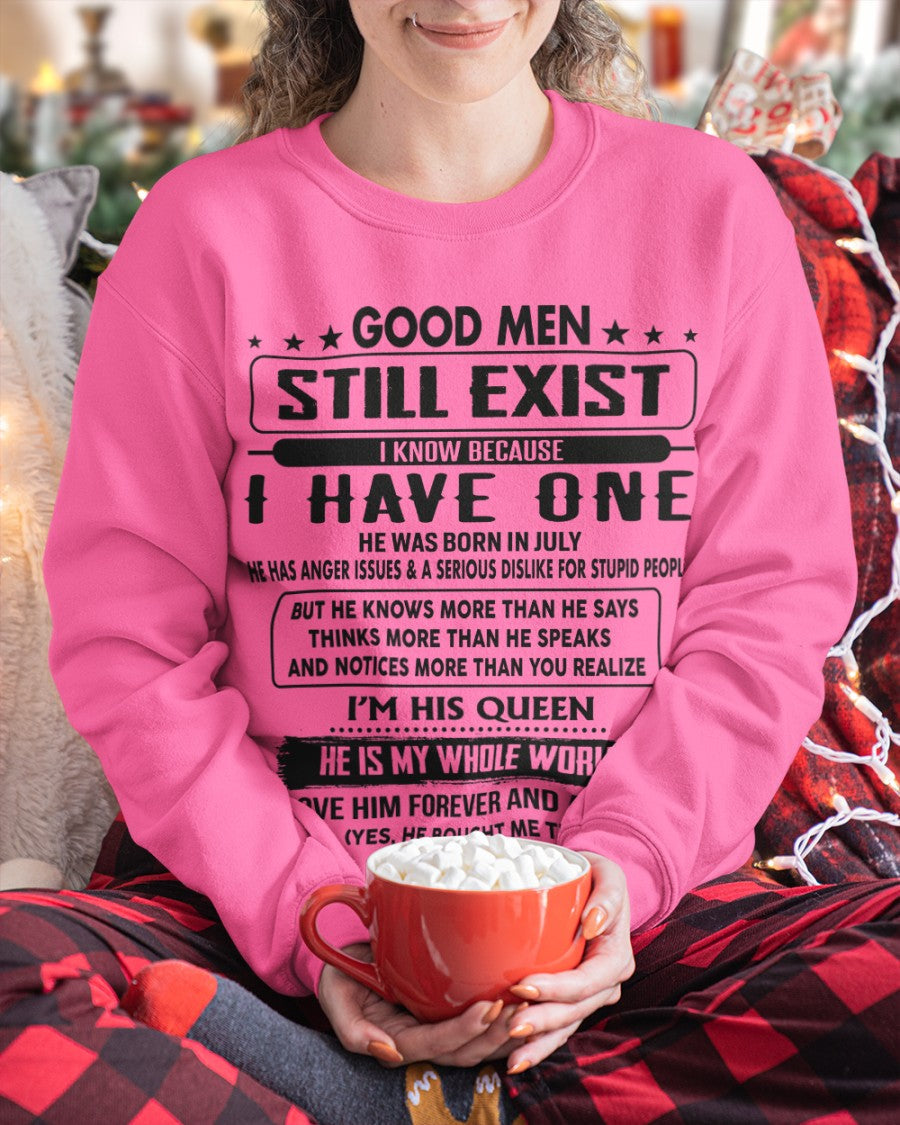 July - Good men Still Exist - gift for your girlfriend, wife from Husband - NGHL07 (SKU-GM-07)