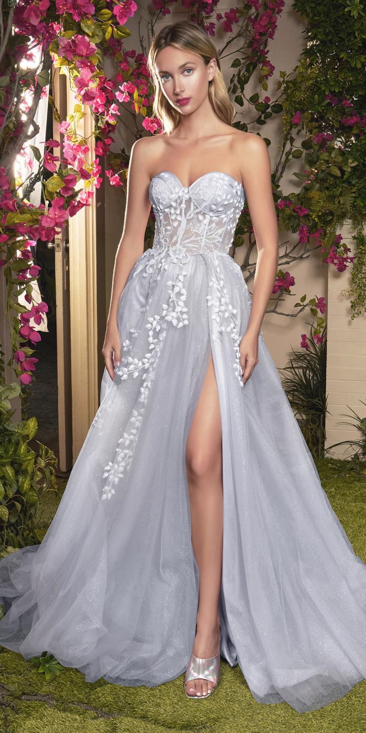 Light pink corset glitter ballgown with sweetheart neckline and beaded bodice