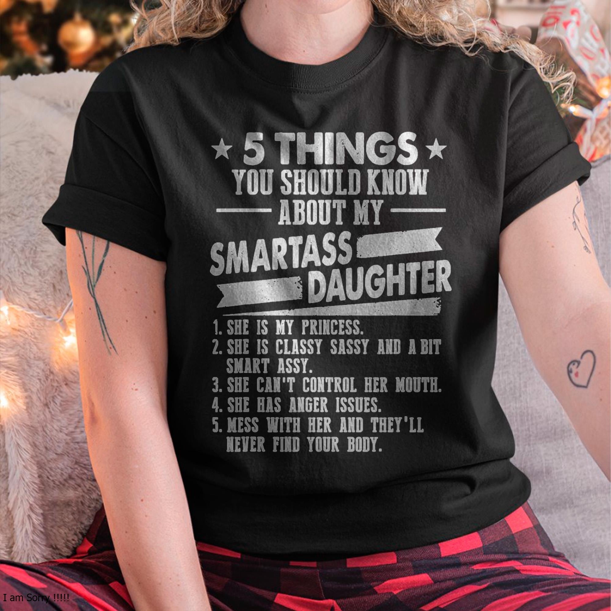 5 Things You Should Know About My Smartass Daughter - Gift for Daughter from Mom - NGHL00