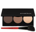 Smashbox contour kit with three shade pans and red-handled brush