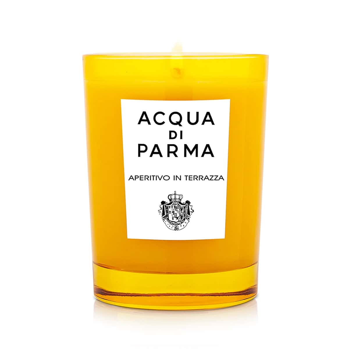 Acqua di Parma scented candle, Aperitivo in Terrazza, in yellow glass jar